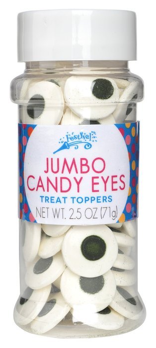 Festival Jumbo Candy Eyes Toppers, 2.5 Ounce