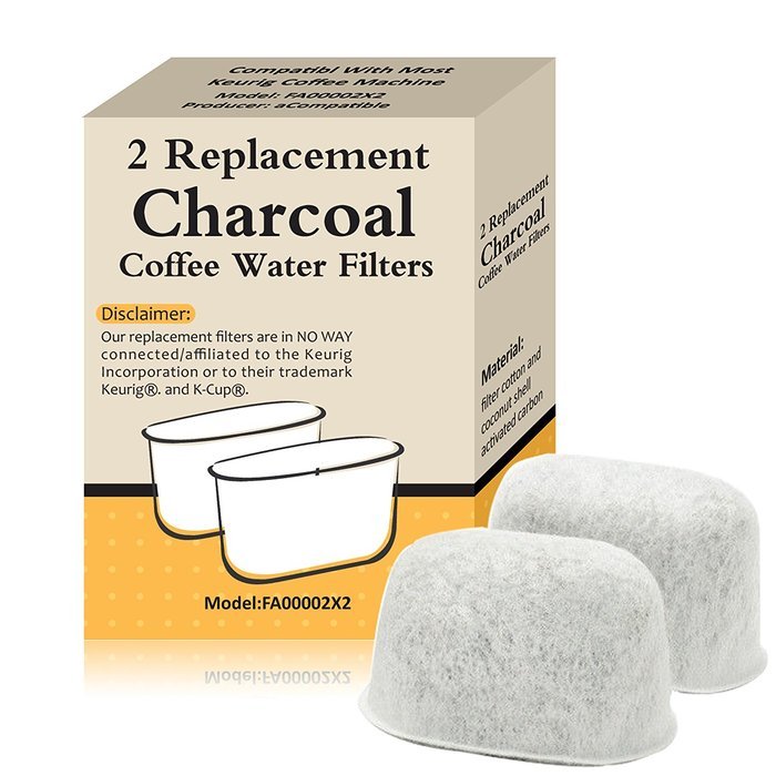 4 Filters Replacement Generic Charcoal Water Coffee Filters Cartridge for Keurig Filters Replacement, Replaces...