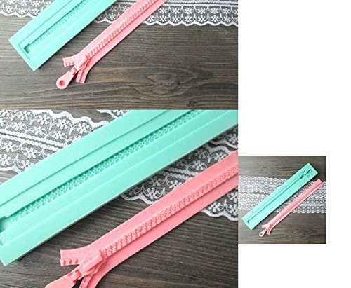 Anyana Zipper Shape Silicone Fondant Sugarpaste Mould Baking Cake Chocolate Decorating N4