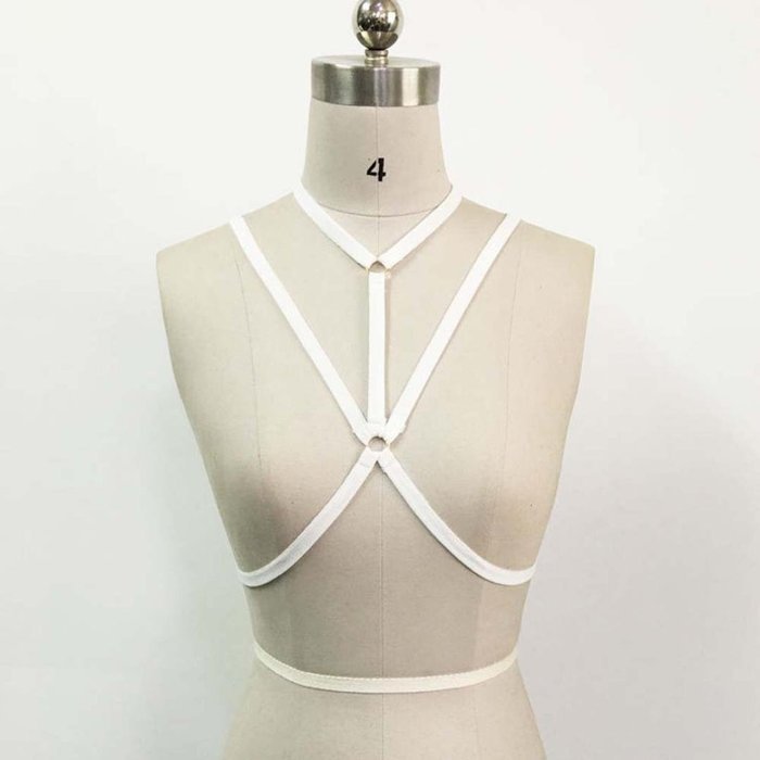 Underwear, PHOTNO Alluring Womens Harness Bra Elastic Cage Bra Strappy Hollow Out Bra Bustier N9