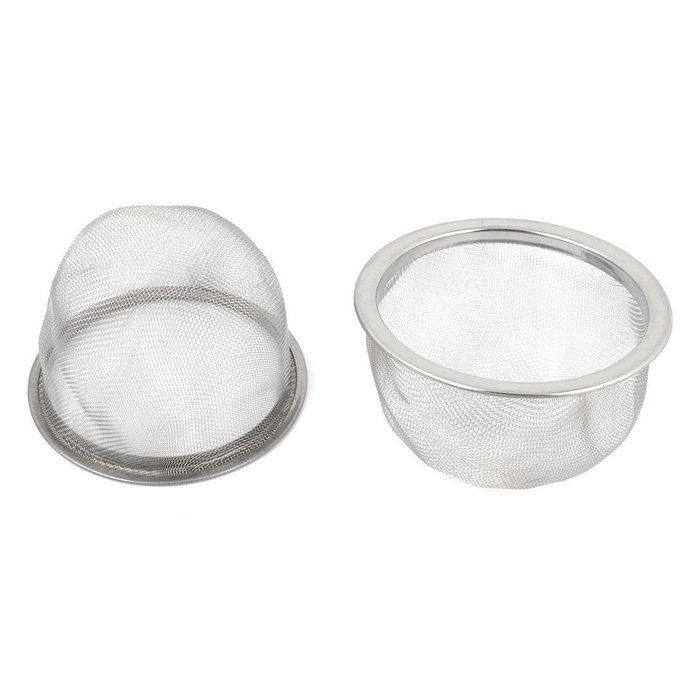 Tea Strainer - SODIAL(R) 2 Pcs Stainless Steel Drainer Mesh Tea Strainer Teapot Filter Silver N3