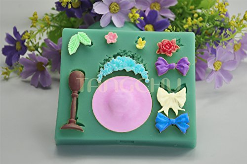 Anyana Bow Sunbonnet Leaf Flower Silicone Fondant Mold Cake Decorating Pastry Gum Pastry Tool Kitchen Tool Sugar... N4