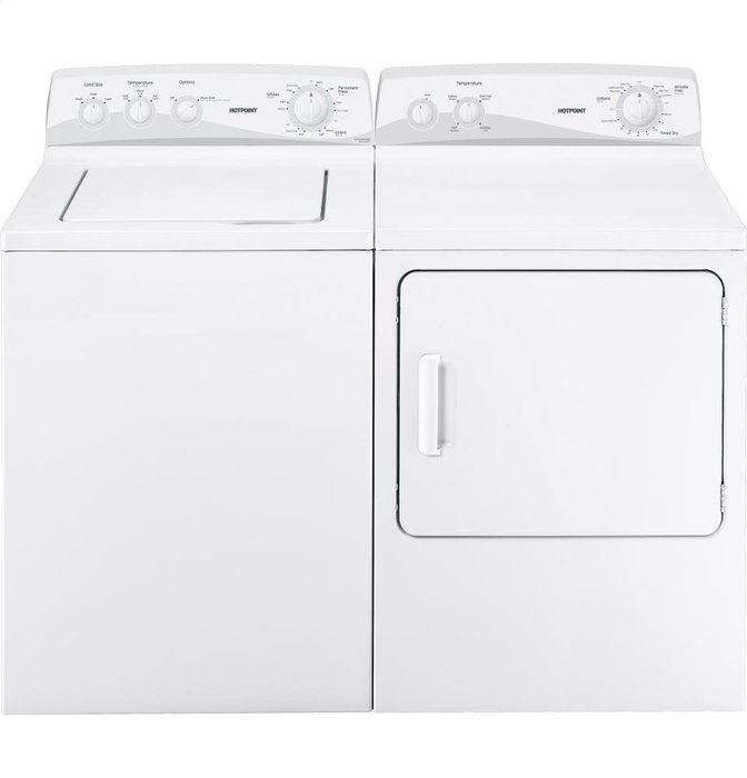 Hotpoint HTDP120EDWW 6.8 Cu. Ft. White Electric Front Load Dryer