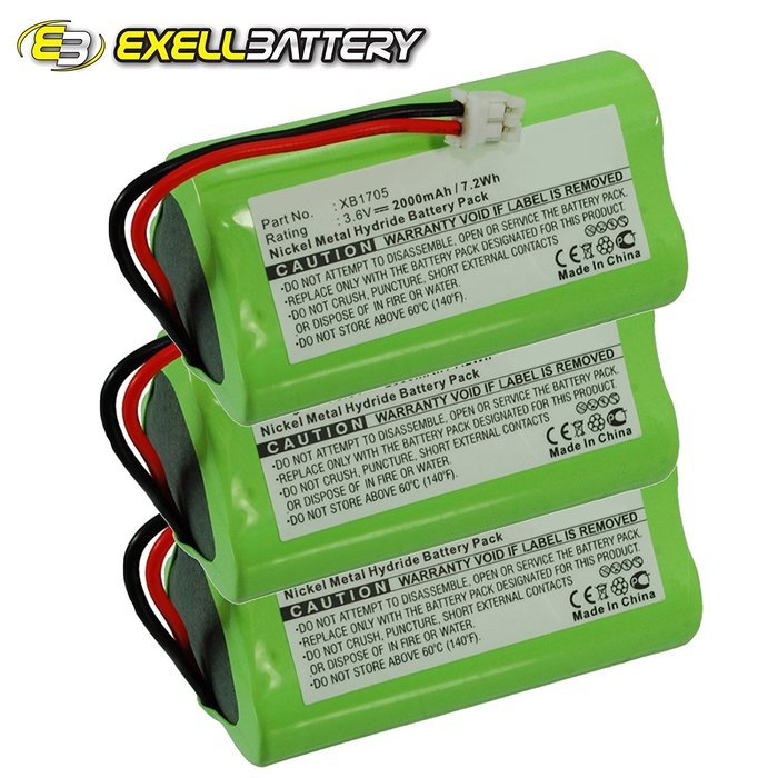 NEW 3pc Ni-MH 3.6V Battery Fits EURO PRO Shark Vacuums USA SHIP