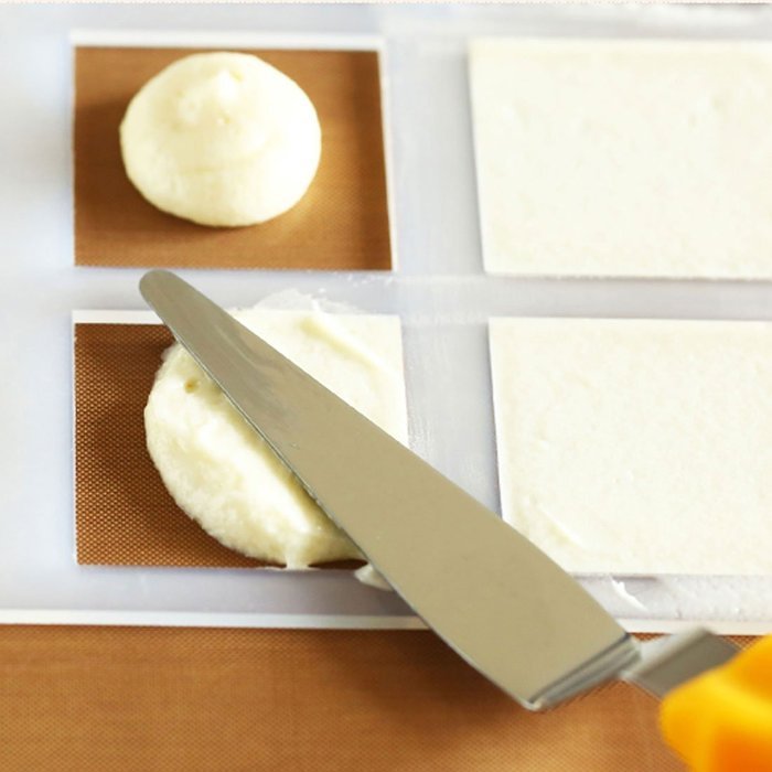 Professional Offset Spatula Set with Plastic Handle - 3-Piece Stainless Steel Icing Spatula Variety Set & Cake... N3