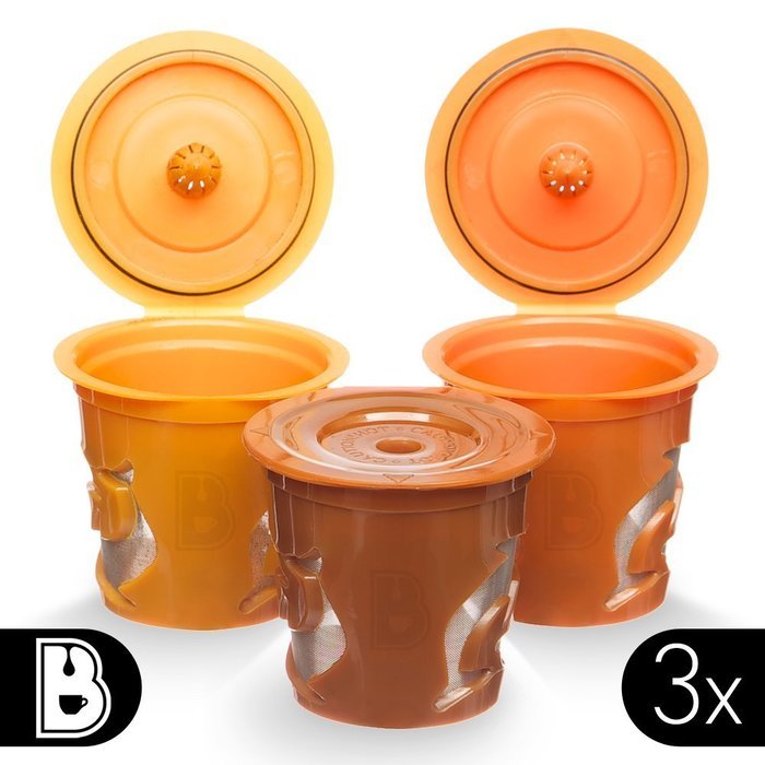 Brewooze - Reusable cups, Refillable Pods , compatible with Keurig 1.0 and 2.0 Brewers, Cuisinart and most individual... N6