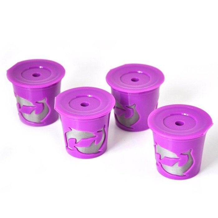 Leegoal(TM) Reusable Coffee Filter and Refillable K Cup For Keurig 2.0 and 1.0 Brewers, Purple N16