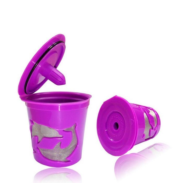Leegoal(TM) Reusable Coffee Filter and Refillable K Cup For Keurig 2.0 and 1.0 Brewers, Purple N18