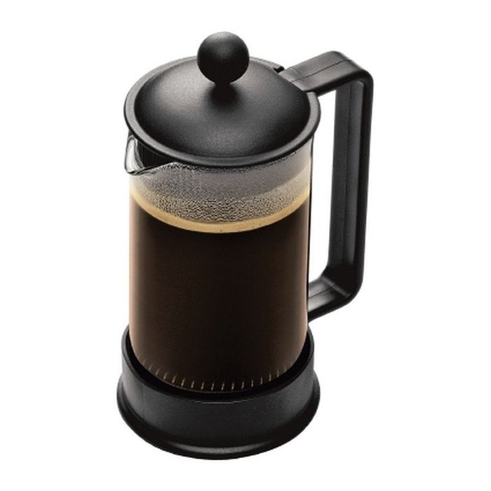 Bodum Brazil French Press Coffee Maker - Safety & Aroma Seal - Dishwasher Safe - Black - Makes 3 Cups 0.35L