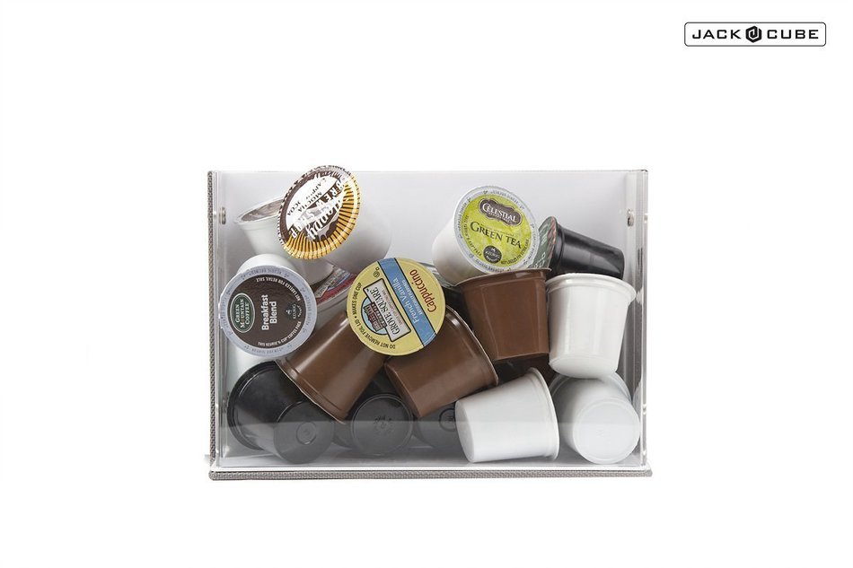 Jack Cube Magnetic Magnet Multi Functional K-Cup Drug Spice Jars Storage Box Holder Organizer Carousel Keurig... N6