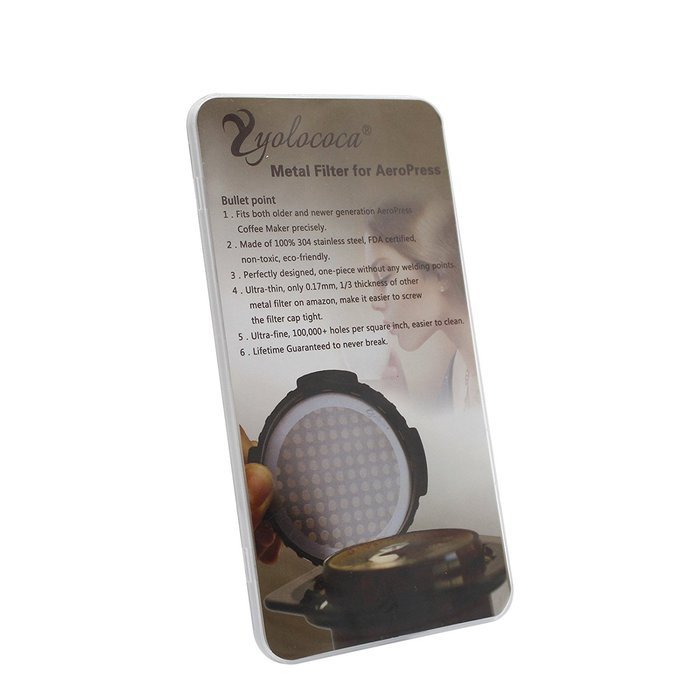 Yolococa Resusable Newest Improved Stainless Steel Coffee Filter for Aeropress Coffee Maker Edtion2 N8