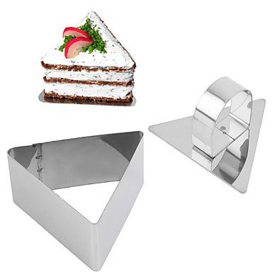Sher 1Pc Stainless Steel Trianglely Shape DIY Dessert Cake Cheese Mould Slicer Cutter Popular New N5