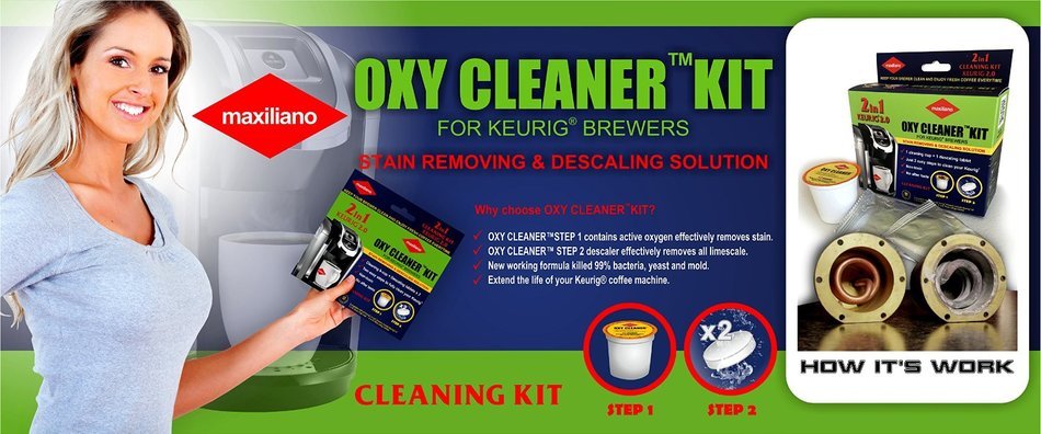 Descaling Kit, Descaler for Keurig 2.0, For all K-Cup Brewers, Biodegradable, Non Toxic N7