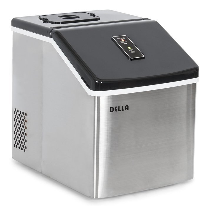Della Electric Ice Maker Machine Portable Counter Top Yield Up To 28 Pounds of Ice Daily -Stainless Steel N5