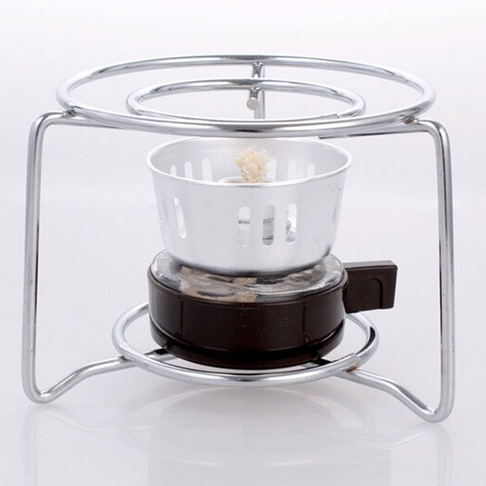 XH&reg; Alcohol Burner Spirit Stove with Stainless steel round frame, original stovetop coffee maker for Mocha Turkish... N4