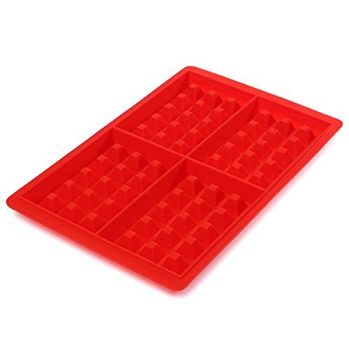 4-Cavity Mini Waffles Cake Chocolate Pan Silicone DIY Tray Mold Mould N5
