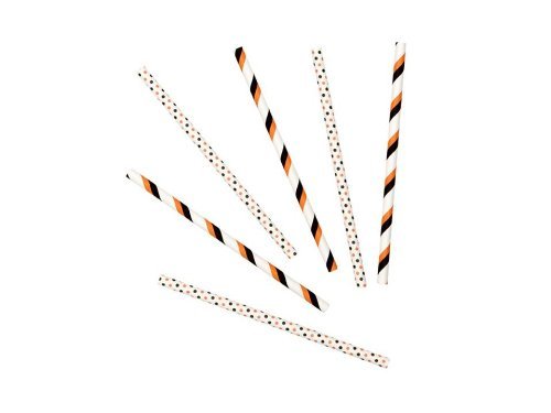 Wilton 1912-5000 30 Count Colored Lolli Stick, Orange and Black