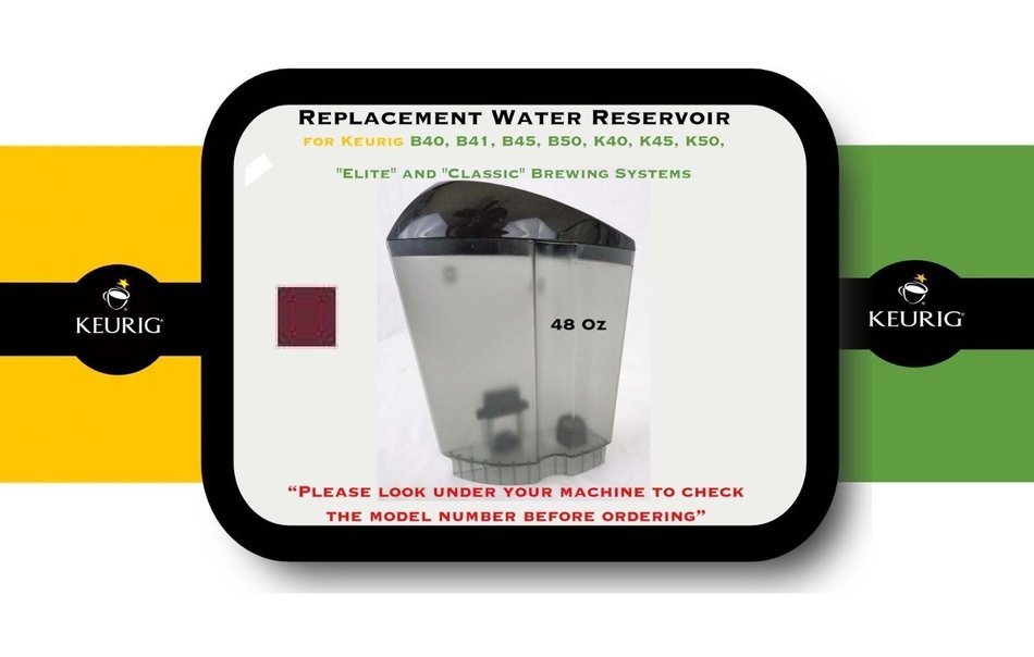 Replacement Water Reservoir for Keurig B40, B41, B44, B45, B50, K40, K45, K50, "Elite" and "Classic" Brewing Systems... N2