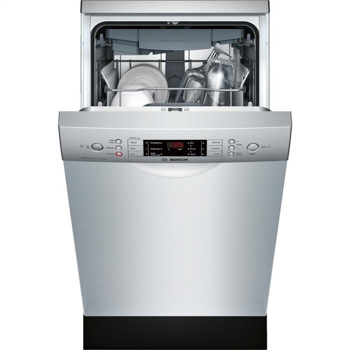 Bosch SPE68U55UC 18" 800 Series Energy Star Rated Dishwasher with 10 Place Settings in Stainless Steel N3