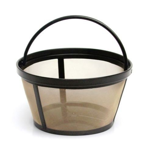 NEW Mr. Coffee GTF2 Basket Style 10-12 Cup Gold Tone Permanent Coffee Filter