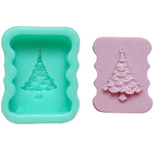 Bluelover Christmas Tree Shape Chocolate Cake Soap Mold Fondant Sugar Mould N7
