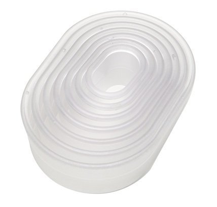 NY CAKE 7-Piece Plain Oval Nylon Cutter Set
