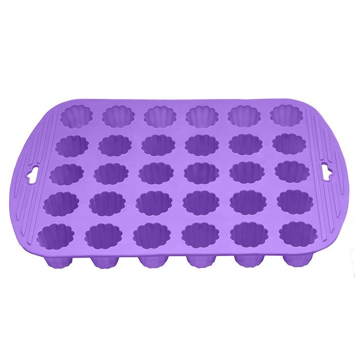 Bakerpan Silicone Chocolate Mold, 30 Cavities, Jelly and Candy Mold, Flower Shapes N3