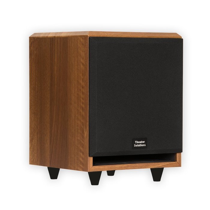 Theater Solutions SUB8FM Front Firing Powered Subwoofer (Mahogany) N2