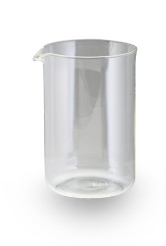 BonJour Coffee Universal French Press Replacement Glass Carafe, 50.7-Ounce