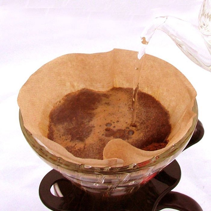 Ocathnon VDG-02B V60 Glass Coffee Dripper Clever Coffee Filter 300ML (Flannel Filtering bag is included) Glass... N20