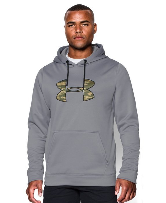 Under Armour Men's UA Storm MTN Big Logo Hoodie Small Steel N44