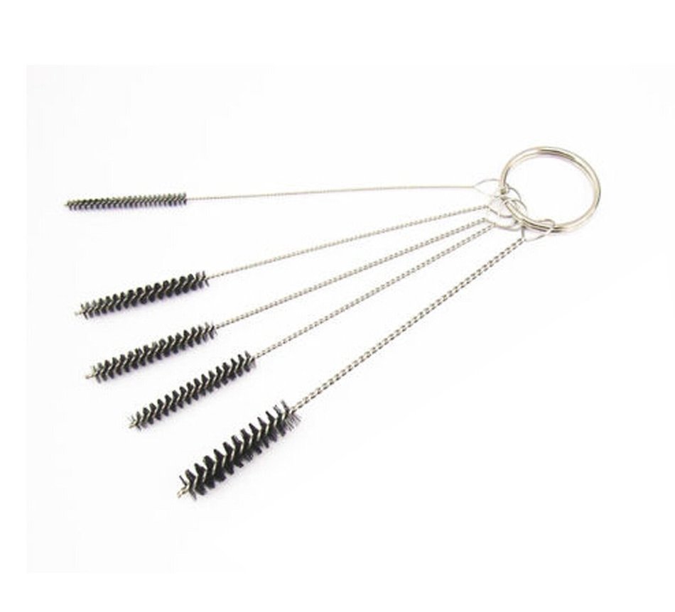 Carburetor Carbon Dirt Jet Remove 5 Cleaning Needles + Brushes Tool For Suzuki