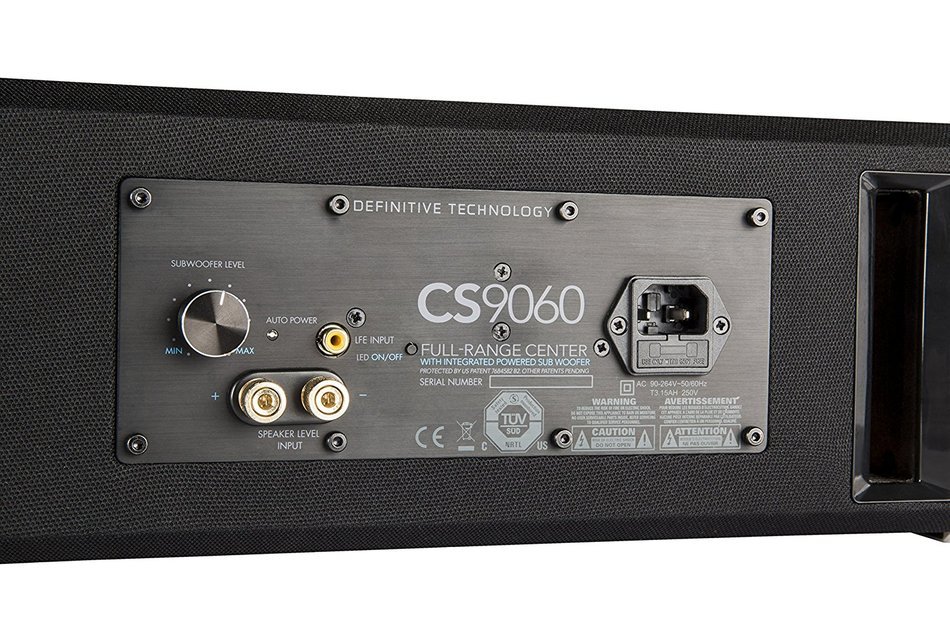 Definitive Technology CS9060 High-Performance Center Channel Speaker with Integrated 8&rdquo; Powered Subwoofer N7