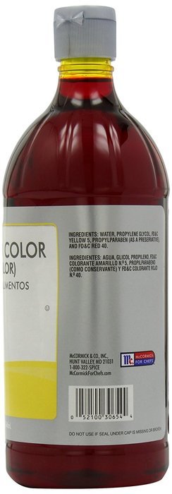 McCormick Food Coloring, Red, 32-Ounce N40