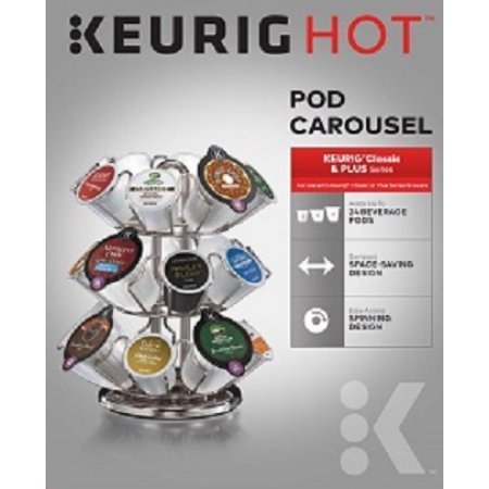 Keurig 24-Pod Carousel Sleek Chrome Finish