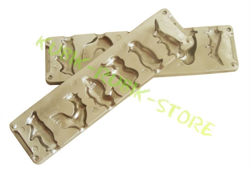 Russian Vintage Cast Iron Original Candy Lollipop Mold Form Child's Party Ussr