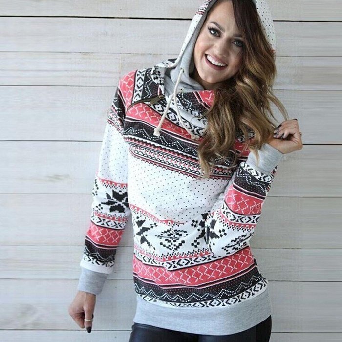 Hooded Pullover,Morecome Women Long Sleeve Christmas Hoodie Sweatshirt N5