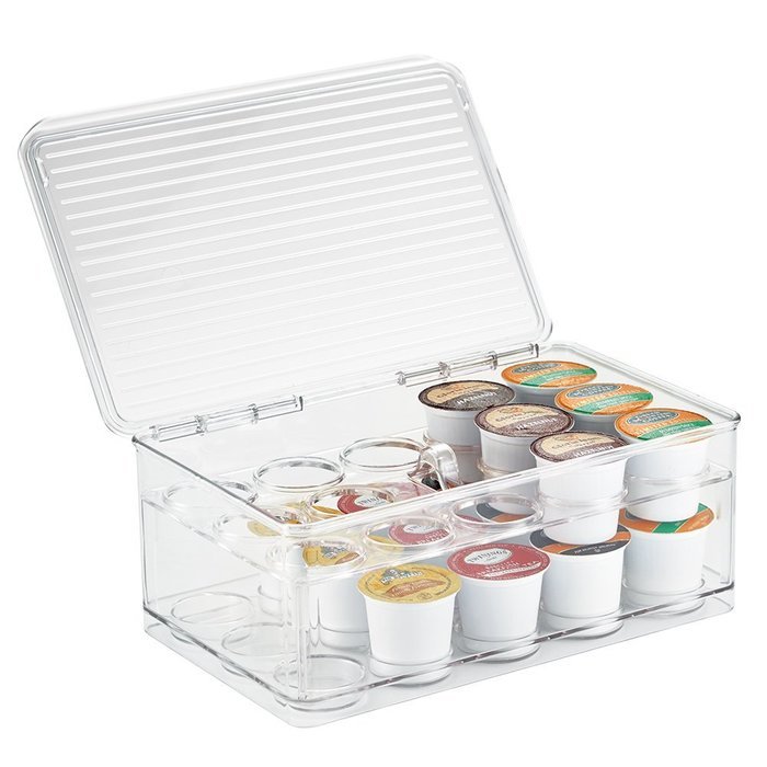 InterDesign Cabinet Binz Tea Bag Organizer Box, Clear N13