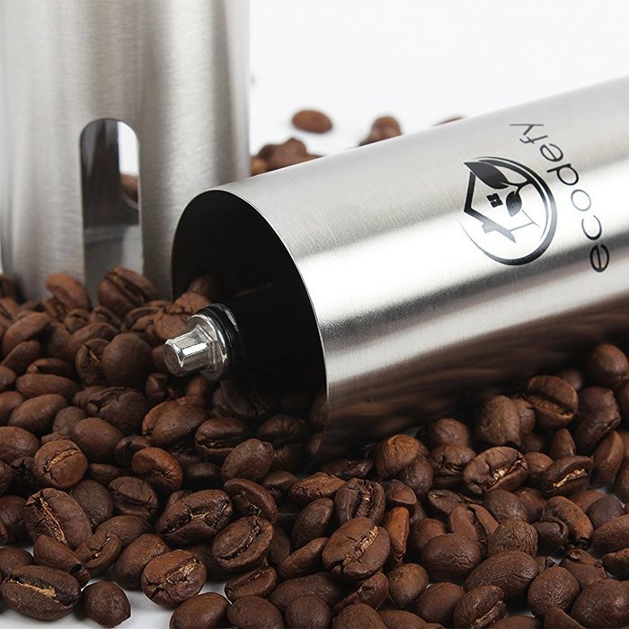 Premium Stainless Steel Manual Coffee Grinder Mill by EcoDefy - French Press, Keurig, and Aeropress Compatible... N3