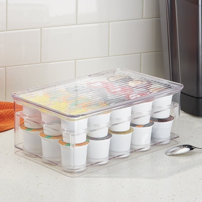 InterDesign Cabinet Binz Tea Bag Organizer Box, Clear N14