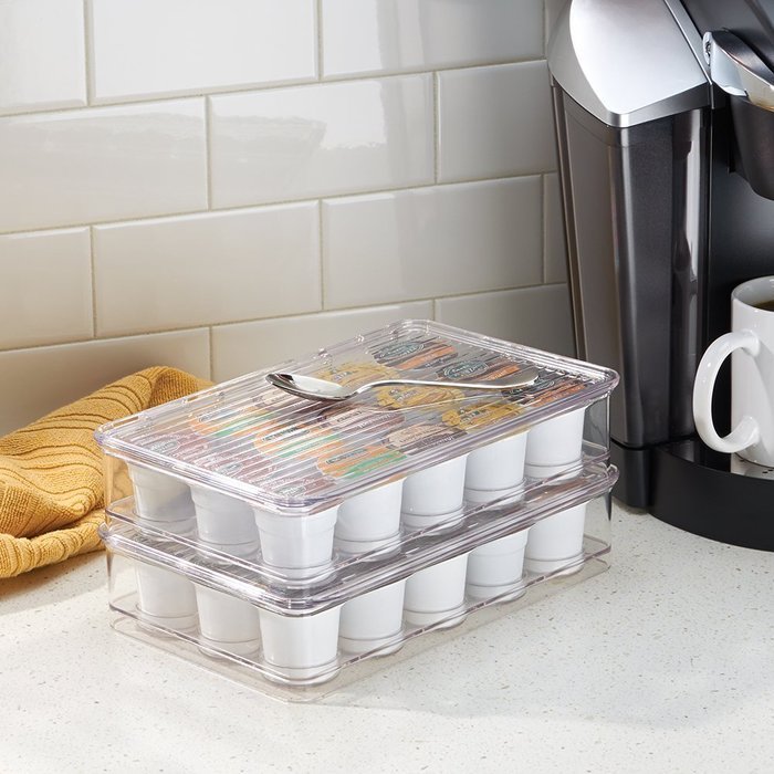 InterDesign Cabinet Binz Tea Bag Organizer Box, Clear N15