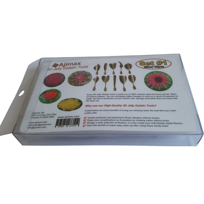 Gelatin Art Tools - 3D Jelly Cake Tools Create Amazingly Beautiful 3D Cakes Free PDF Files Online Download Formula... N10