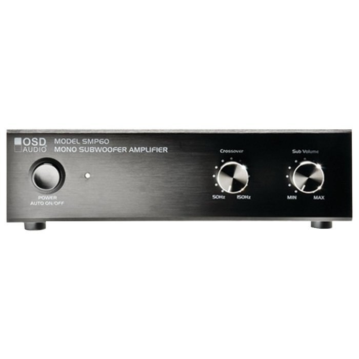 OSD Audio SMP60; 75-Watt Peak Class A/B Subwoofer Amp w/ Variable High Cut Filter & Volume Knob