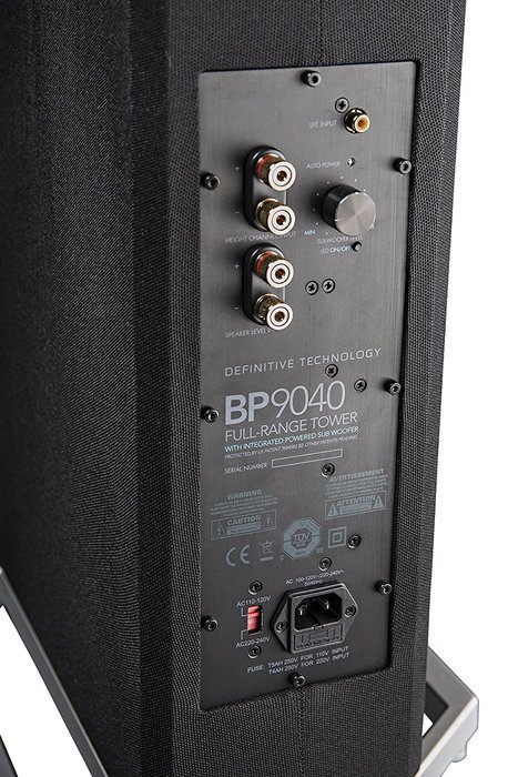 Definitive Technology BP9040 High-Performance Tower Speaker with Integrated 8&rdquo; Powered Subwoofer - (single speaker) N8