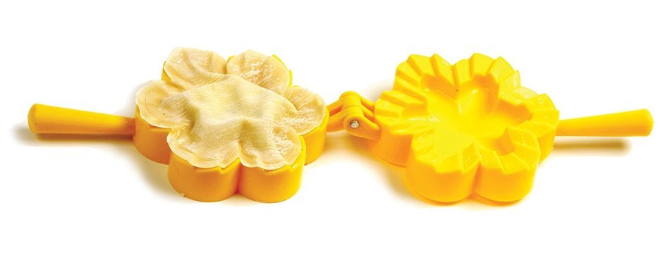 Norpro 1039 Flower Dough and Dumpling Press, Yellow N9
