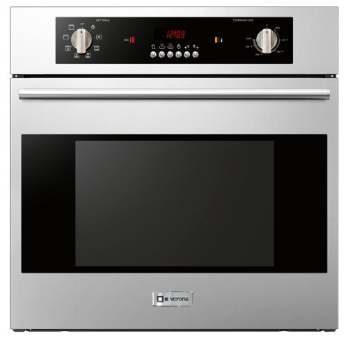 Verona VEBIEM241SS 24" Electric 110 Volts Wall Oven With 2.0 cu. ft. Oven Capacity 8 Cooking Functions Electronic...