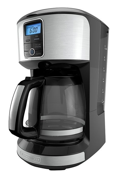 BLACK+DECKER CM4100S 12 Cup Automatic Programmable Coffeemaker with Removable Water Reservoir, Stainless Steel...