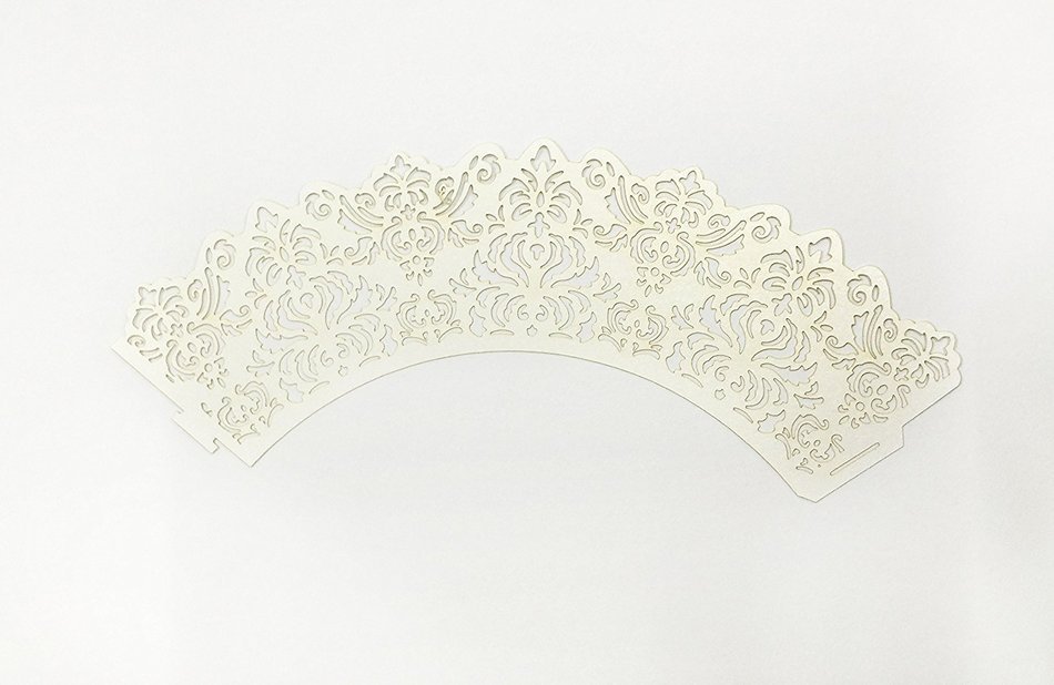 HUAL Cupcake Wrappers 50 Filigree Artistic Bake Cake Paper Cups Lace Laser Cut Liner Baking Cup Muffin Case Trays... N36