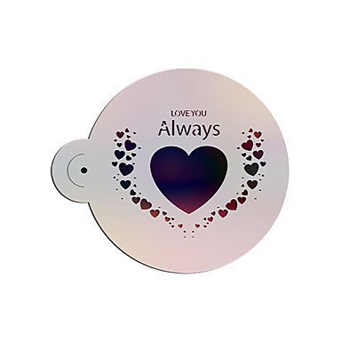 Sher Valentine Gift Cookie Stencil,Coffee Candy Stencils,Fondant Cake Decorating tencilS Heart Decoration N2
