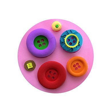 Sher Button Style Sugar Candy Fondant Cake Molds For The Kitchen Baking Molds N3